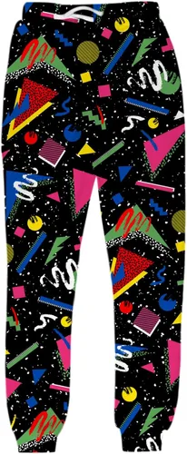 Vista 2 de UNIFACO. Pantalones deportivos unisex con estampado digital 3D con cordón