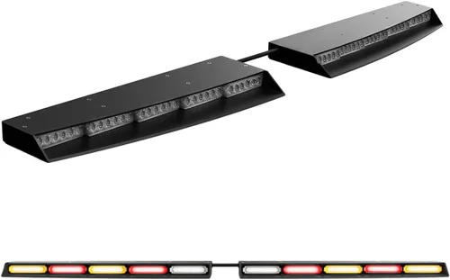 Vista 25 de Raptor Elite Striker-TIR - Barra de luz LED para visera interior (ámbar)