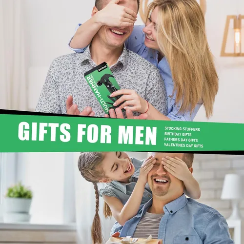 Vista 6 de Regalos para hombres, martillo multiherramienta 12 en 1, negro