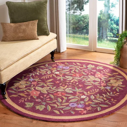 Vista 25 de SAFAVIEH Chelsea Collection - Alfombra decorativa de 1 pies 8 pulgadas x 2 pies 6 pulgadas, color negro, lana de campo francesa enganchada a mano