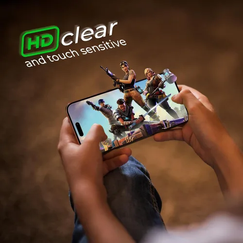 Vista 9 de Deppa Paquete de 2 protectores de pantalla prémium para iPhone 15 Plus/16 Plus (6.7 pies), vidrio templado 3D de borde a borde, cobertura completa