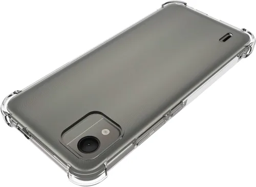 Vista 5 de USTIYA Funda para Nokia C110 4G Clear TPU Cuatro Esquinas Cubierta Protectora Transparente Suave Funda