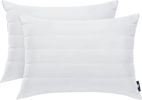 Vista 7 de Serta Down Illusion - Almohadas de algodón con soporte equilibrado Blanco