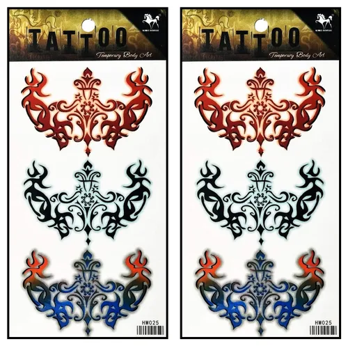 Vista 19 de Tatuajes 2 hojas de tatuaje temporal 3D paraguas de sol nubes de lluvia para mujeres hombres espalda baja hombro cuello brazo tatuaje etiqueta