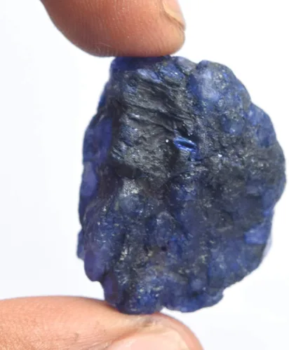 Vista 2 de GEMHUB Cristal curativo de zafiro azul de alta calidad de 55.00 quilates, zafiro natural, piedra preciosa suelta sin cortar, Gema, azul
