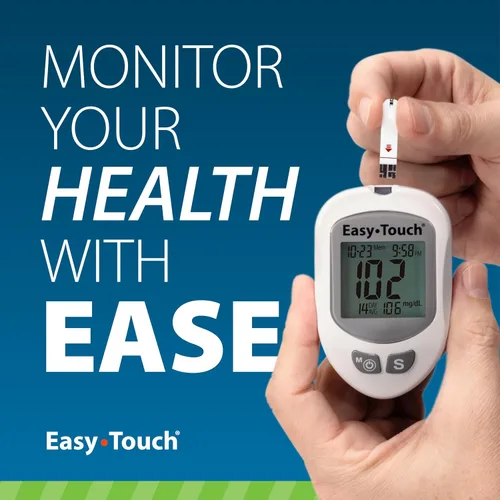Vista 6 de Tiras de prueba de glucosa Easy Touch (100 unidades) Compatible con el sistema de monitoreo de glucosa EasyTouch