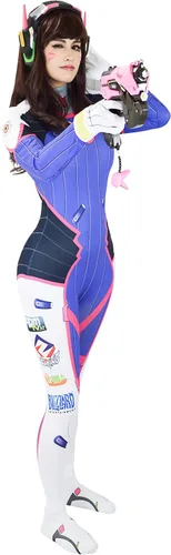 Vista 7 de DAZCOS DVa Traje de cuerpo completo para Cosplay o Disfraz Tamaño EE UU Azul