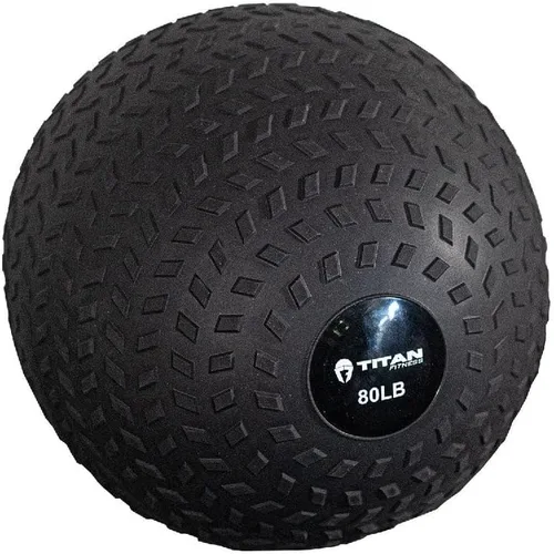 Vista 15 de Titan Fitness pelota de caucho Tread Slam, rebote muerto, peso para el entrenamiento - lanzar, atrapar, golpear, girar