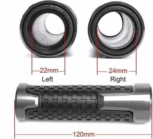 Vista 4 de 7/8 "0.866 in universal motocicleta manillar manillar agarre para Yamaha XJ6 Diversion 2009-2015 2010 2011 2012 2013 2014 2015