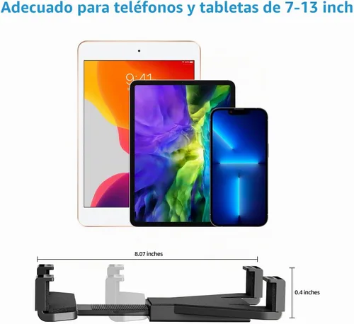 Vista 4 de OHLPRO Soporte para Tableta para Camión, Soporte de Coche con Base de Taladro Resistente para iPad, mini, Samsung Galaxy (7" - 11") para Tablero