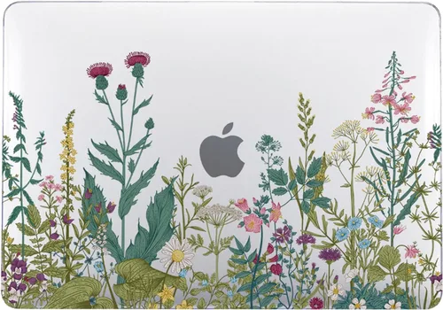 Vista 3 de IVY Funda transparente con pajita floreciente para MacBook Pro