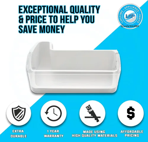 Vista 5 de DA97-08400A - Cesta de estante para puerta izquierda, compatible con refrigerador Samsung, DA97-08400C