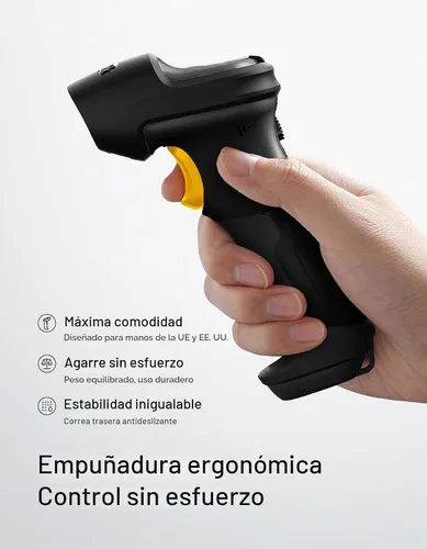 Vista 6 de Inateck Escáner de código de barras 2D, escáner de código QR inalámbrico Bluetooth con aplicación AI y SDK, duración de la batería de 180 días