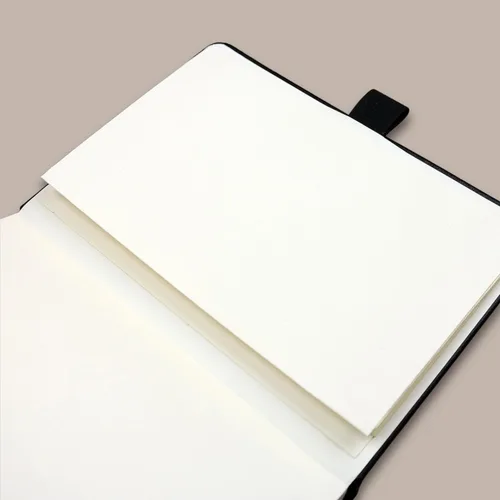Vista 8 de RICCO BELLO - Cuaderno de lomo pegado con marcador Sin fecha, piel sintética, soporte para bolígrafo, planificador de productividad