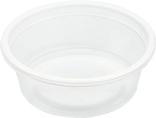 Vista 2 de AmerCare Taza de porciones translúcida de polietileno, 1.5 onzas, caja de 2500