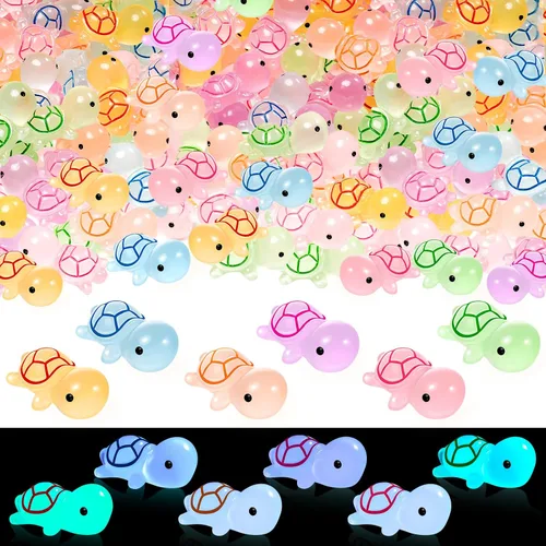 Vista 13 de 18 mini figuras luminosas de panda de resina con 2 bambúes para casa de muñecas