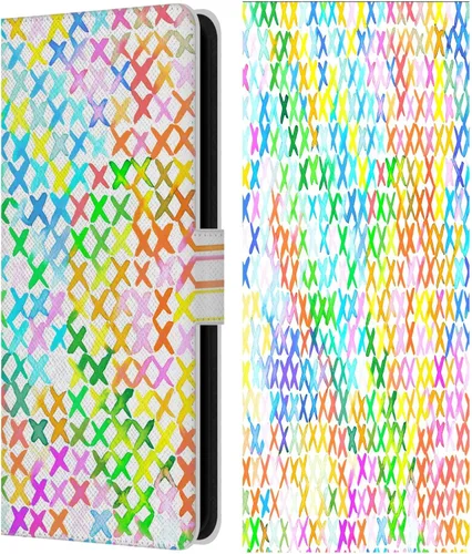 Vista 72 de Head Case Designs Officially Licensed Ninola Brushstrokes Multi Colorful Leather Wallet Case Compatible with Samsung Galaxy A07 4G