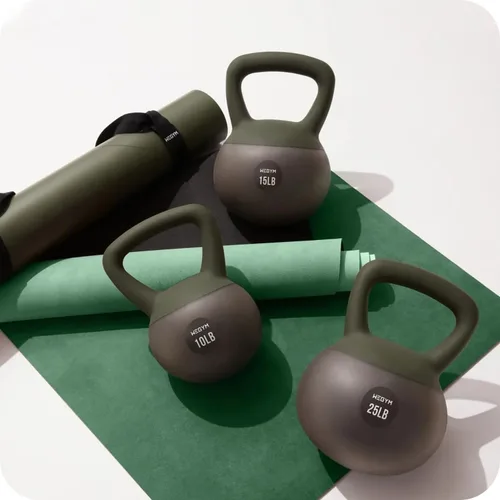 Vista 3 de WeGym Mancuernas suaves con base resistente a impactos acolchada y mango antideslizante de agarre ancho para entrenamientos en casa, levantamiento