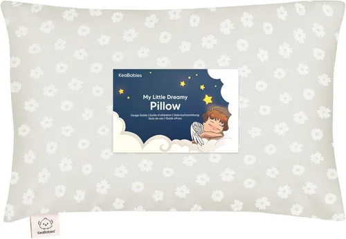 Vista 30 de Almohada para niños pequeños con funda - 13 x 18 pulgadas My Little Dreamy Almohada para niños pequeños de KeaBabies para viajar y dormir, funda
