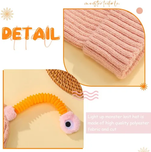 Vista 6 de Gorro de punto con luces LED para adultos y niños