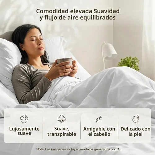 Vista 5 de California Design Den - fundas de almohada de algodón para ti. 01-Blanco