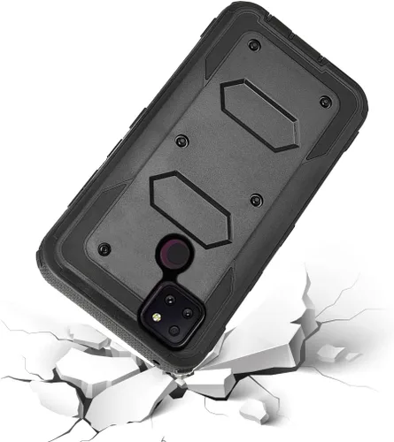 Vista 6 de Asuwish Funda de teléfono para T-Mobile Revvl 5G, híbrida, resistente, a prueba de golpes, a prueba de caídas, cuerpo completo, resistente