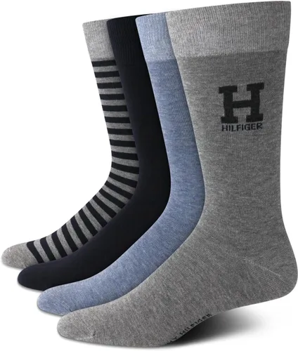 Vista 13 de Tommy Hilfiger Mens 4 Pack Dress Crew Socks Comfort Stretch Socks Negro