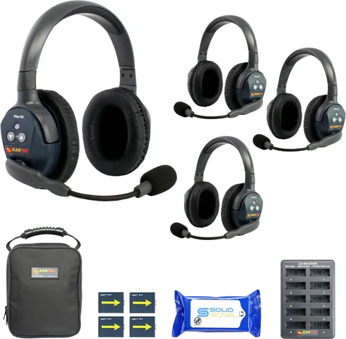 Vista 14 de Eartec Ultralite PRO16 - Sistema de auriculares de intercomunicación inalámbricos para 2 usuarios, largo alcance 1/2 milla, dúplex completo manos