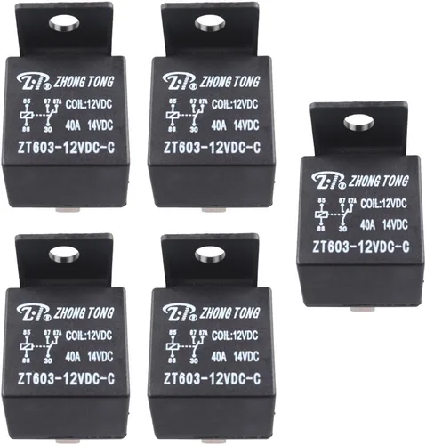 Vista 8 de Enchufe para relé de auto, de E Support™, de 12 V, 30 A, 40 A, 60A, 80A SPST y SPDT Paquete de 5 automotrices eléctricos impermeables de alta