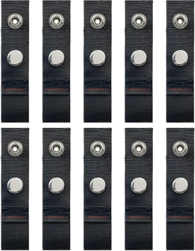 Vista 6 de Extensor a presión de cubierta de barco para lona de barco, extensiones de cubierta de barco, negro, tamaños de extensión de 1 pulgada – Bucles