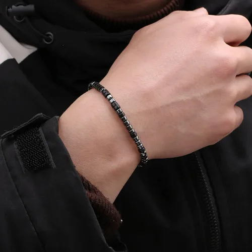 Vista 3 de JoycuFF Regalos inspiradores para mejores amigos, pulsera con código morse para mujer, joyería única para mamá, papá, hija, hijo, hermana, tía