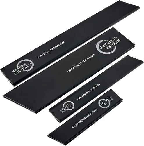 Vista 2 de Mercer Culinary Juego de protectores de cuchillos de 4 piezas, color negro