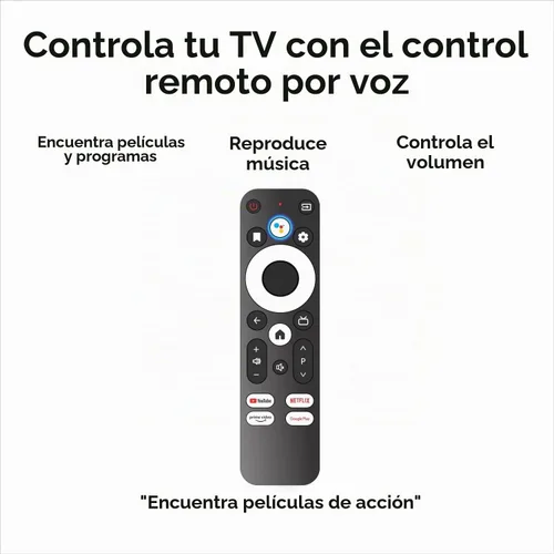 Vista 2 de ACEMAX Control remoto de reemplazo de voz inteligente para MECOOL Google G10 Reference y Goolge Chromecast con TV y más reciente