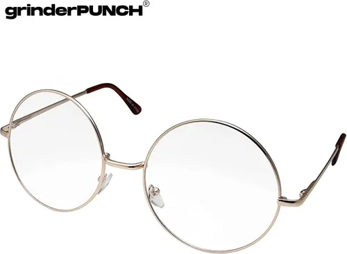 Vista 17 de grinderPUNCH - Lentes transparentes con marco circular redondo sin receta