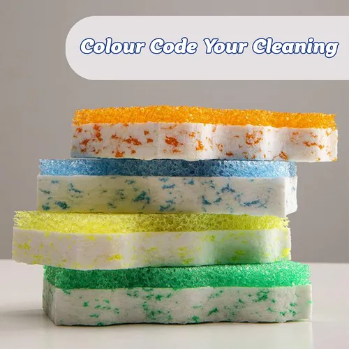 Vista 10 de Scrub Daddy Eraser Daddy 10x, esponja mágica para paredes pintadas, limpiador de zócalos, esponjas de melamina, almohadillas de limpieza de doble