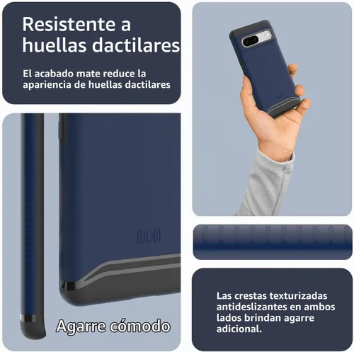 Vista 5 de TUDIA Merge - Funda diseñada para Google Pixel 7 Pro (2022), color azul índigo