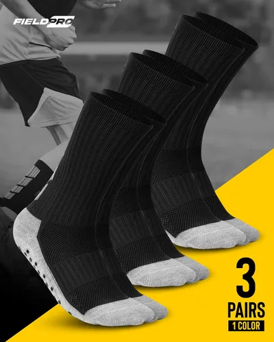 Vista 6 de FieldPro 3 y 5 pares de calcetines de agarre de fútbol para adultos y jóvenes 5 colores para hombre calcetines de agarre de fútbol Calcetines
