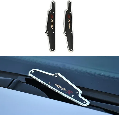 Vista 8 de JSCARLIFE 1 par de limpiaparabrisas de coche con soporte para parabrisas, limpiaparabrisas con alerón (Negro/2)