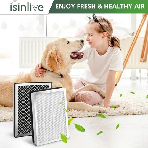 Vista 8 de Filtro de repuesto modelo 25, compatible con purificador de aire de la serie MA 25W/25B/25S, filtro de carbón activado 3 en 1 para humo de incendios