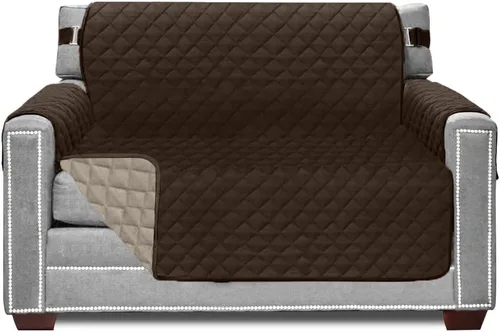 Vista 98 de Sofa Shield - Funda para sofá Loveseat con correa patentada, protector de cojín, funda reversible diseñada en EE. UU. resistente a manchas