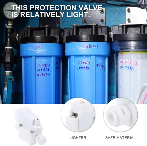 Vista 6 de Interruptor de válvula de cierre automático Válvula de cierre automático Accesorios purificador de agua Tubo de agua Válvula reductora de presión