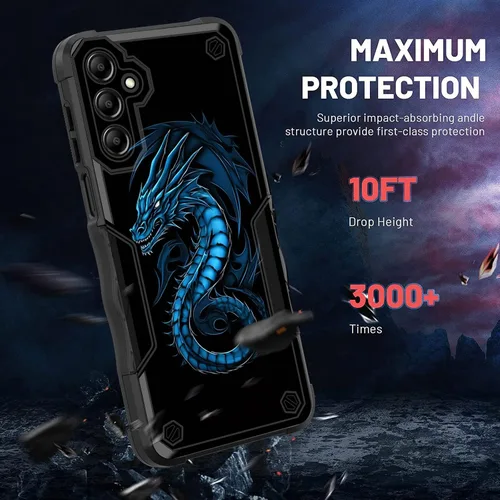 Vista 503 de Funda para Galaxy A14 5G, [Doble Capa][Protección contra Caídas de Grado Militar de 10 Pies] [Antideslizante] Funda Resistente a Prueba de Golpes