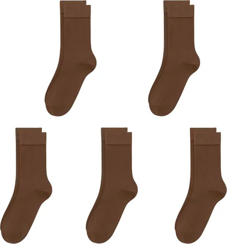 Vista 36 de SERISIMPLE Calcetines de bambú de viscosa para niños, calcetines escolares antiolor para niños y niñas, uniforme, ligeros, con costuras planas, 5