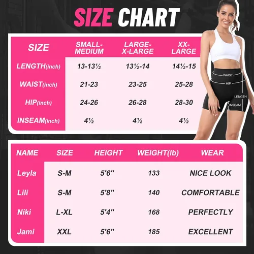 Vista 5 de LAWAKE Pantalones cortos de entrenamiento para mujer, con levantamiento de glúteos, cintura alta, sin costuras, acanalados, para ciclismo, gimnasio