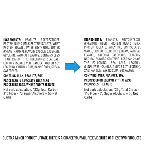 Vista 10 de Quest Nutrition Galleta de proteínas de mantequilla de cacahuete, 15g de proteínas, 1g de azúcar, 5g de carbohidratos netos, apta para dieta Keto