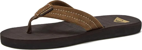 Vista 13 de Quiksilver Carver - Sandalias de gamuza para niños, niños pequeños o grandes Marrón