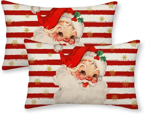 Vista 47 de Juego de 2 fundas de almohada para el 4 de julio, 16 x 16 pulgadas, Día de la Independencia, Día de los Caídos, decoración al aire libre, almohadas