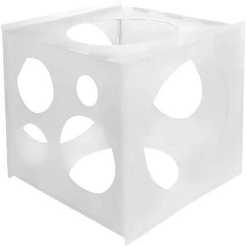 Vista 3 de ABOOFAN Caja de medición de globos de plástico de 11 agujeros, herramienta de medición de tamaño de globo para decoración de globos, arcos
