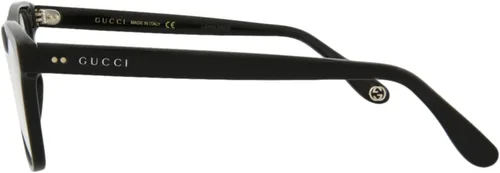 Vista 3 de Gucci Gafas de diseñador de moda transparentes para hombre negro
