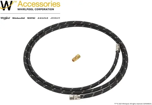Vista 2 de Whirlpool W10505928RP Kit de instalación de línea de agua original OEM para refrigeradores - Reemplaza 4392041, 61004565, 61004566, 4392041R